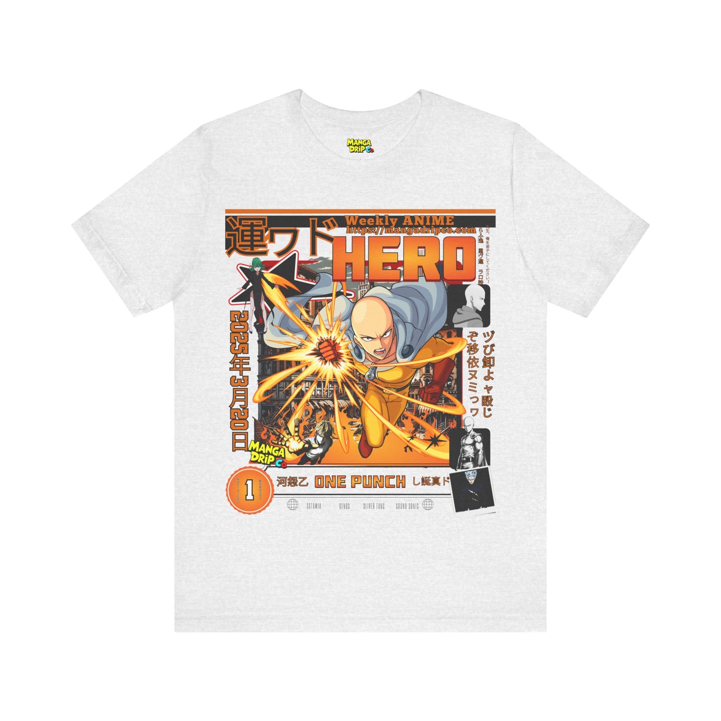 "Heroic Punch Anime Tee โ Ultimate Power Streetwear"