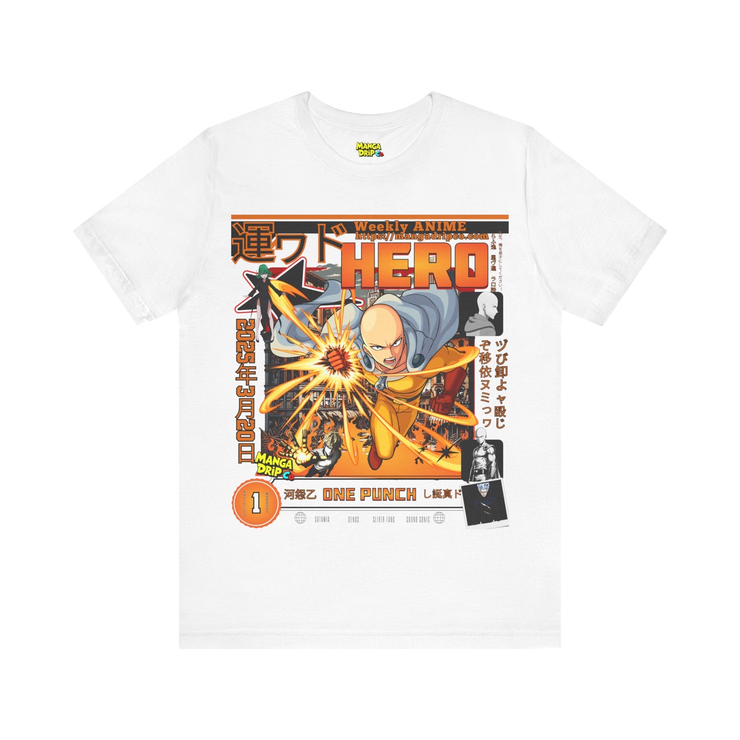 "Heroic Punch Anime Tee โ Ultimate Power Streetwear"