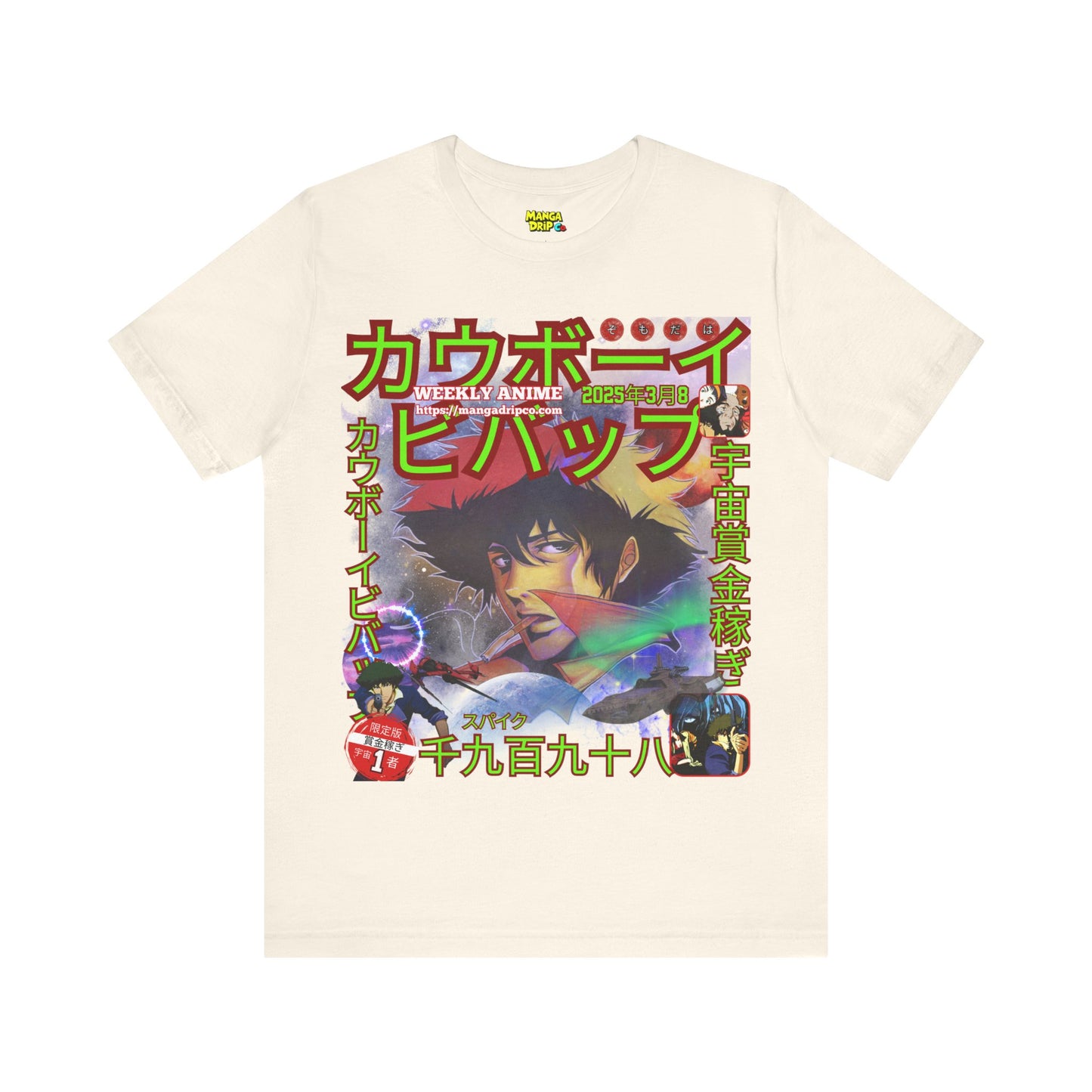"Space Bounty Hunter Anime Tee β Jazz & Action Inspired Streetwear"