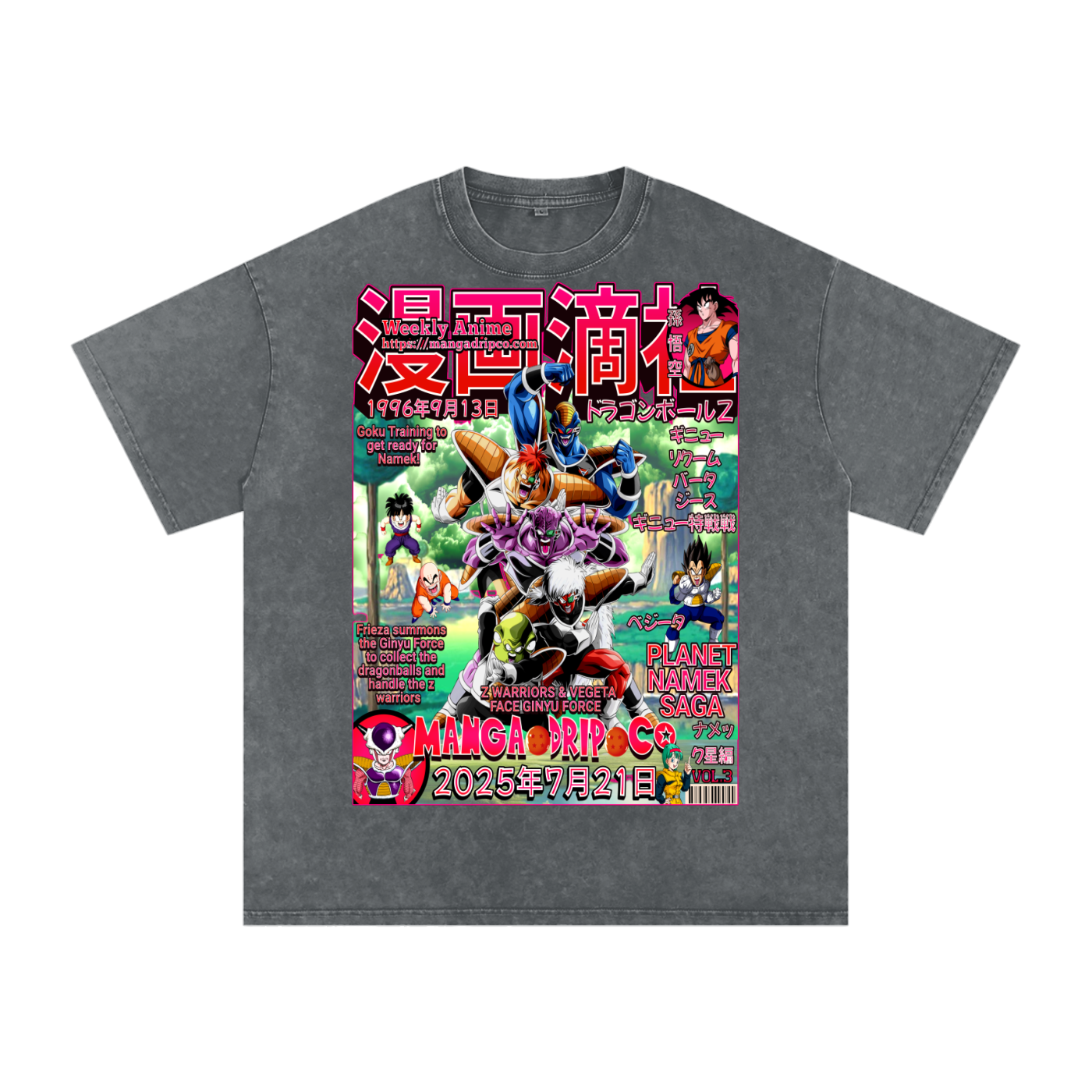 Pirate Gray Dragon Ball Z Ginyu Force Shirt – Animecore Space Villain Tee