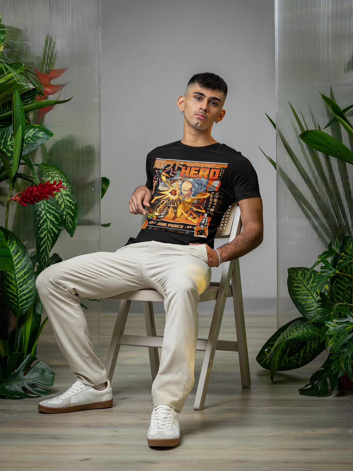 "Heroic Punch Anime Tee โ Ultimate Power Streetwear"