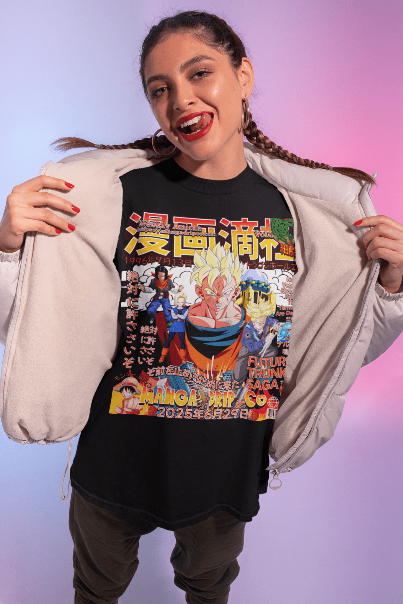 "Future Trunks Dragon Ball Z T-Shirt – Sword of Hope Graphic Tee | DBZ Anime Shirt for Saiyan Fans" - Manga Drip Co.