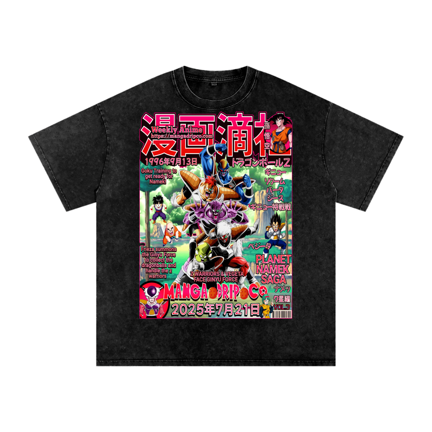 Ginyu Force Villain Squad Tee – Dragon Ball Z Animecore Streetwear Shirt - Manga Drip Co.