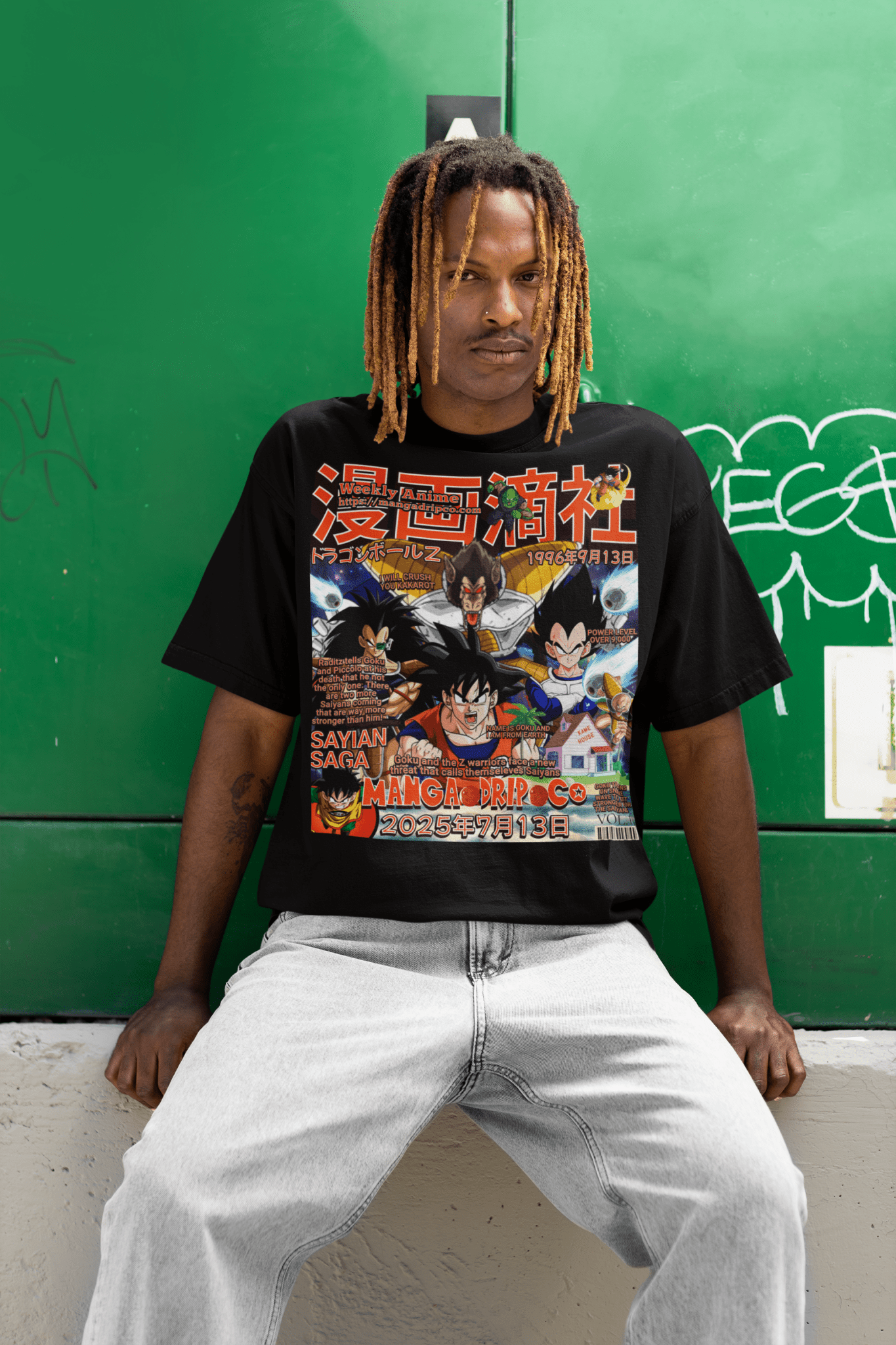 Goku vs Vegeta T-Shirt – Dragon Ball Z Saiyan Saga Anime Graphic Tee for Otaku, Streetwear, and DBZ Fans - Manga Drip Co.
