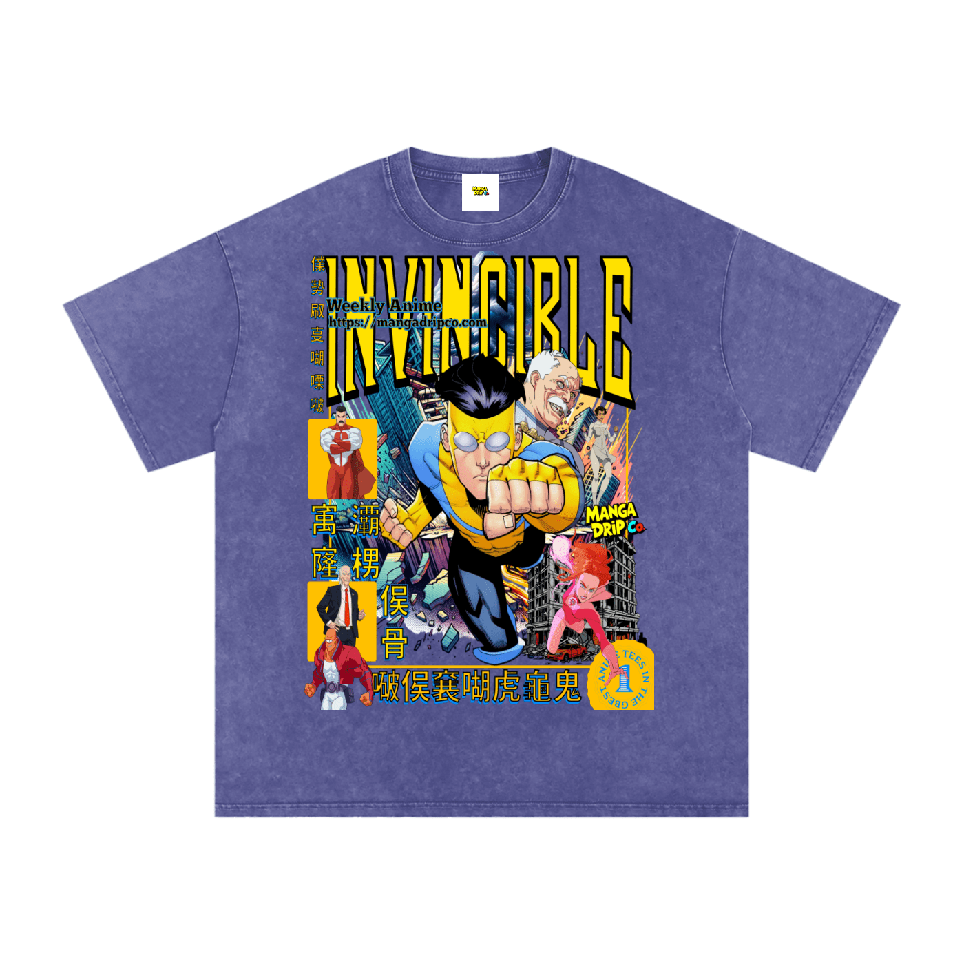 Invincible Hero Graphic Tee - Anime Streetwear | Manga Drip Co - Manga Drip Co.