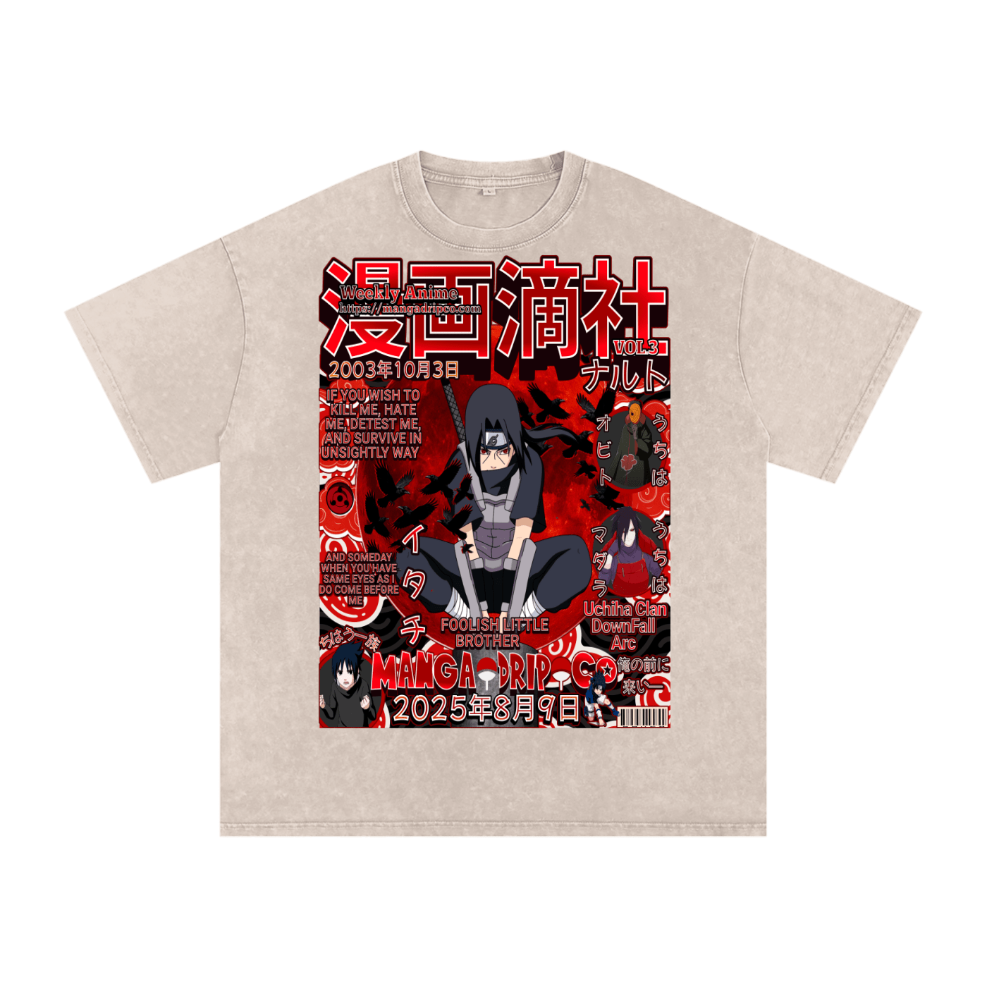 “Itachi Betrayal Naruto T-Shirt” - Manga Drip Co.
