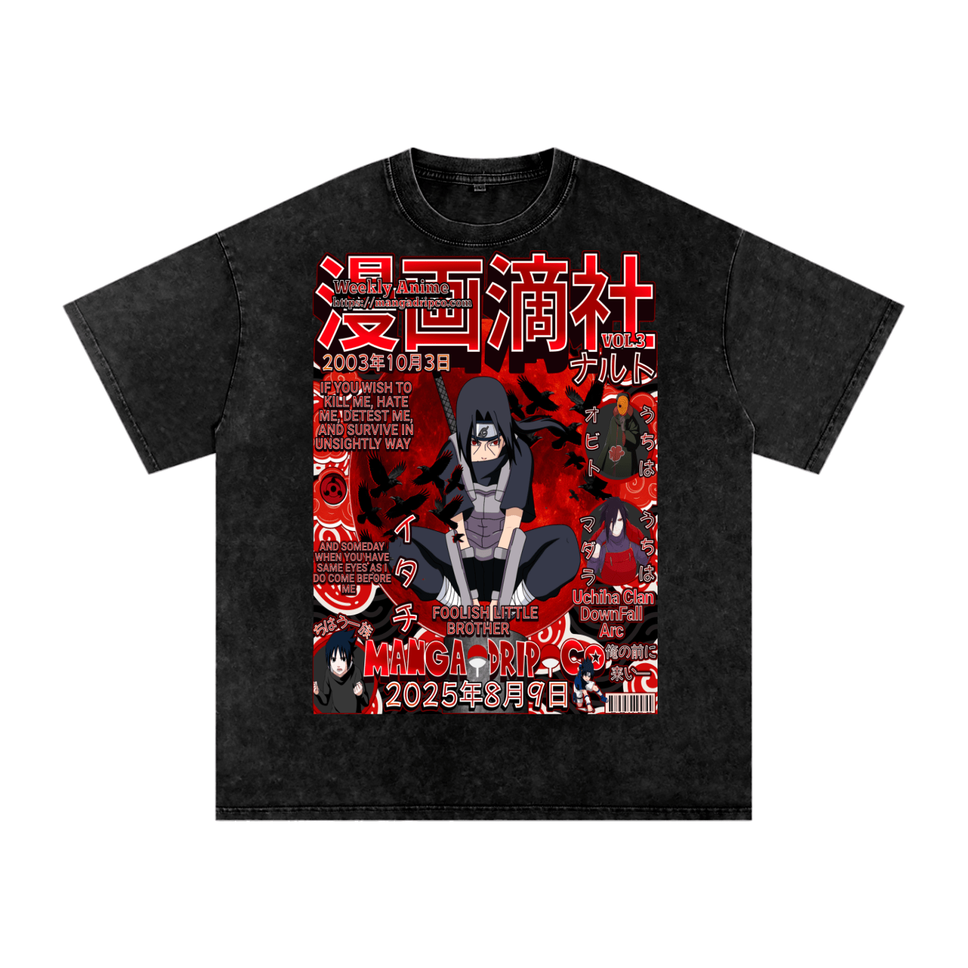 “Itachi Betrayal Naruto T-Shirt” - Manga Drip Co.
