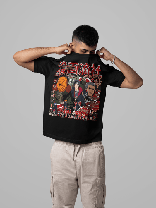 Naruto Akatsuki Cloud Tee – Anime Streetwear - Manga Drip Co.