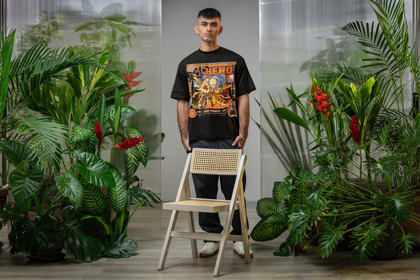 "Heroic Punch Anime Tee โ Ultimate Power Streetwear"