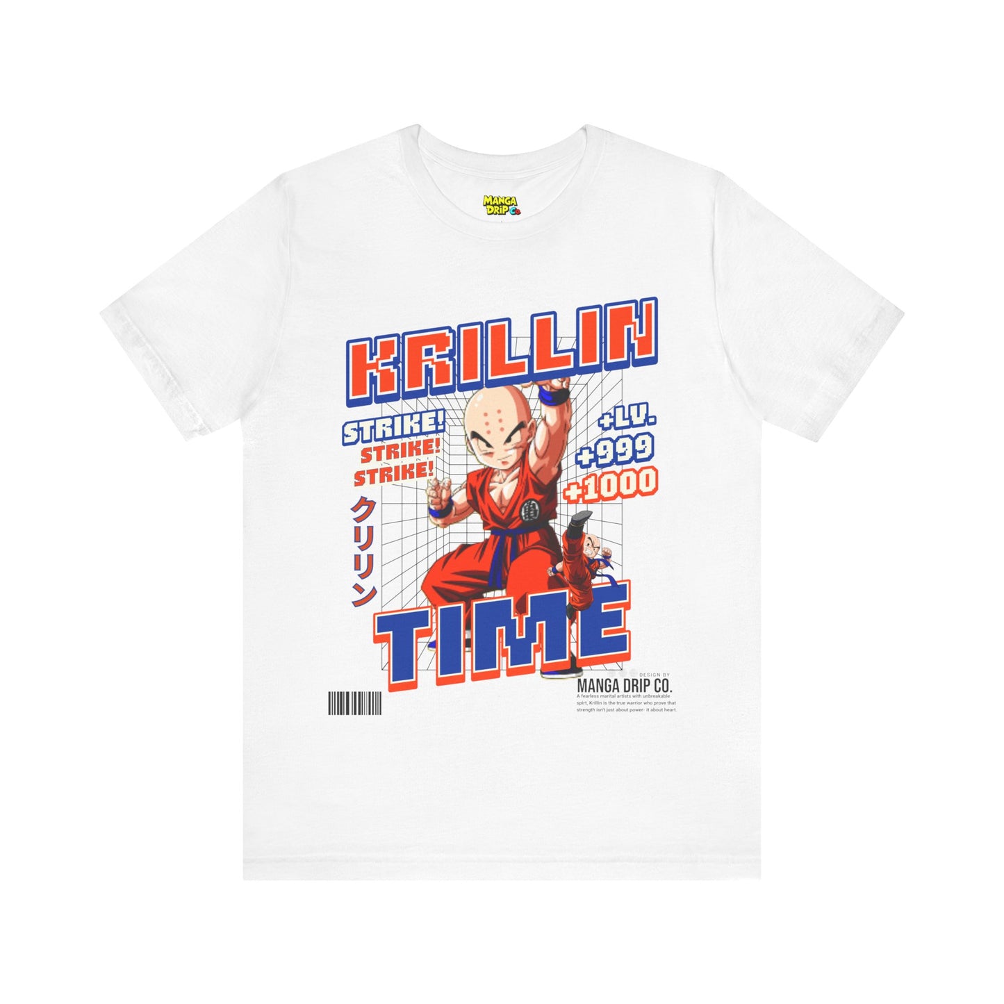All White Bald Head martial artist warrior graphic tee!