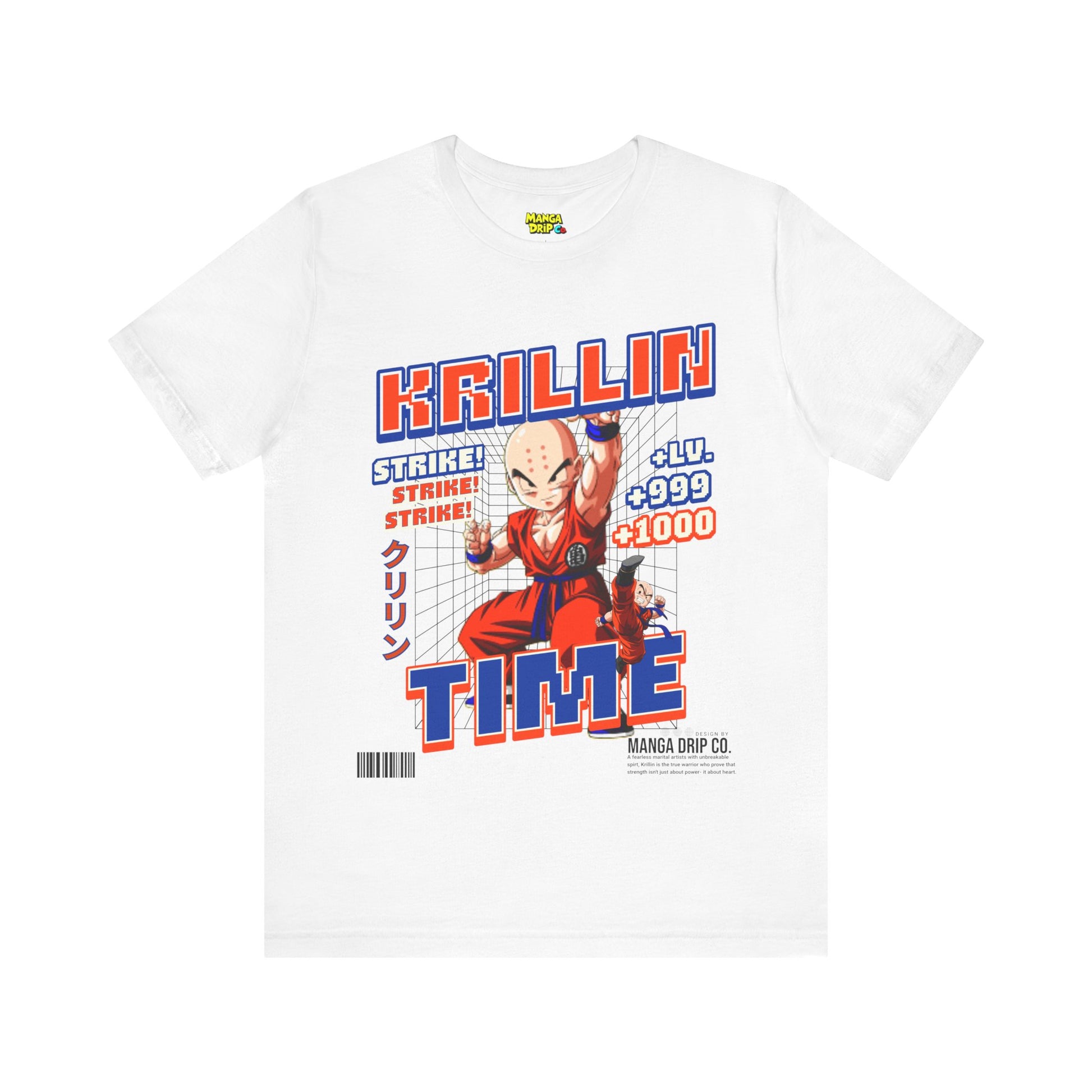 All White Bald Head martial artist warrior graphic tee!