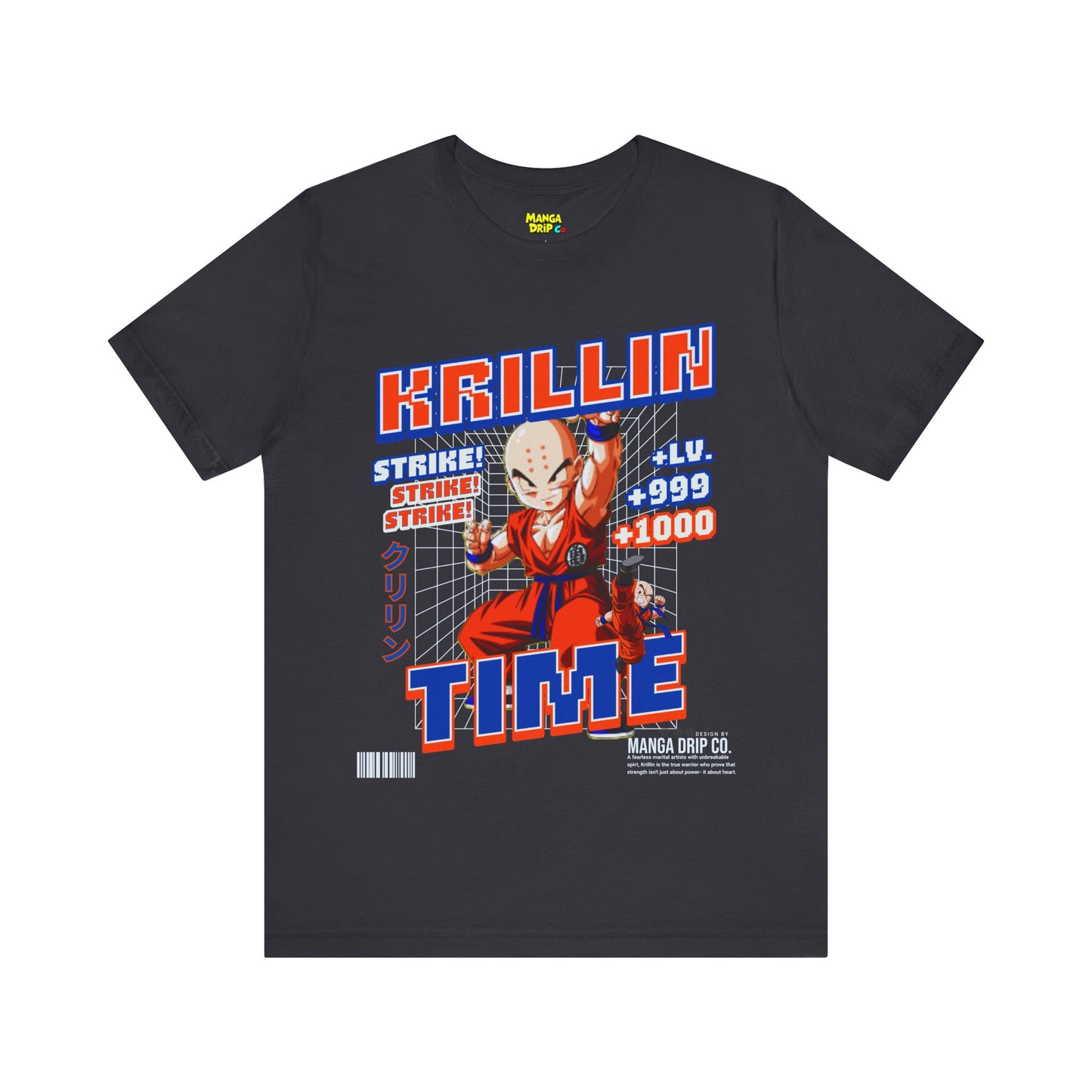 dark grey retro martial artist warrior graphic tee!