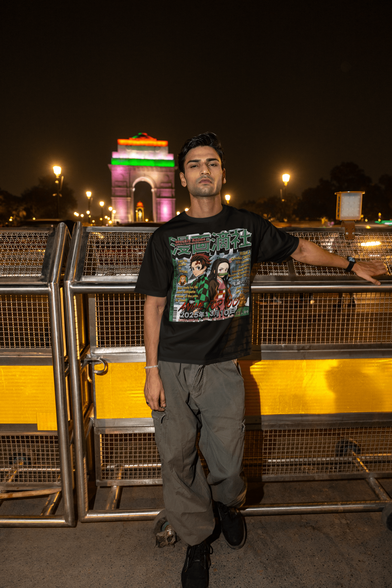 "Demon Slayer Tanjiro Nezuko Anime Graphic Tee" - Manga Drip Co.