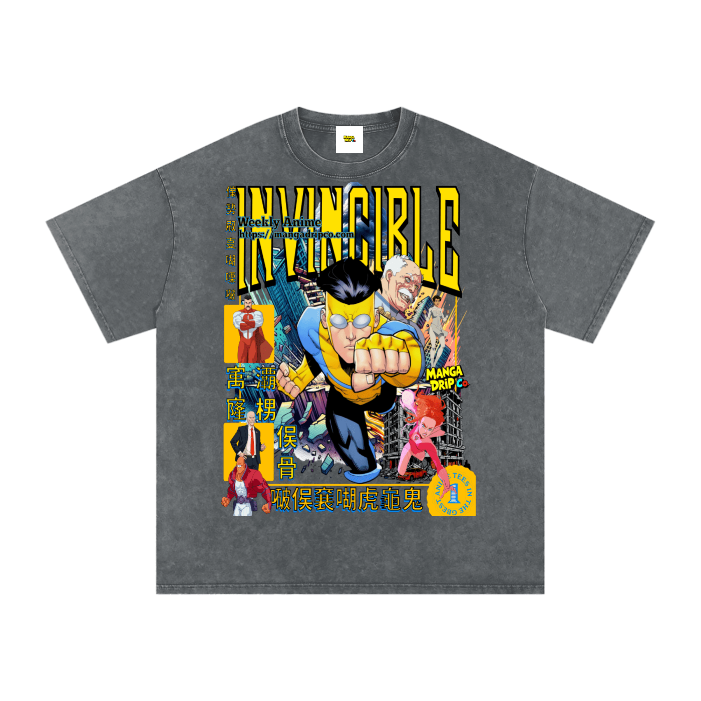 Invincible Hero Graphic Tee - Anime Streetwear | Manga Drip Co - Manga Drip Co.
