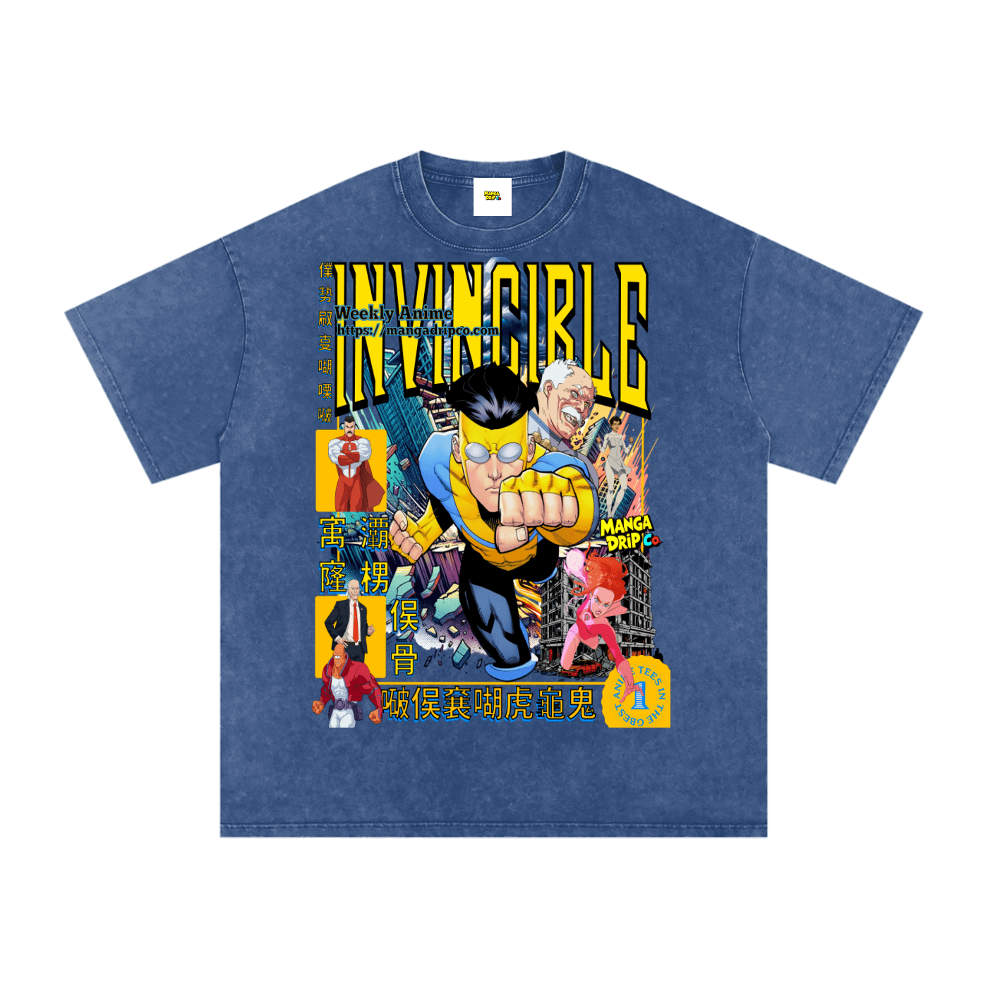 Invincible Hero Graphic Tee - Anime Streetwear | Manga Drip Co - Manga Drip Co.