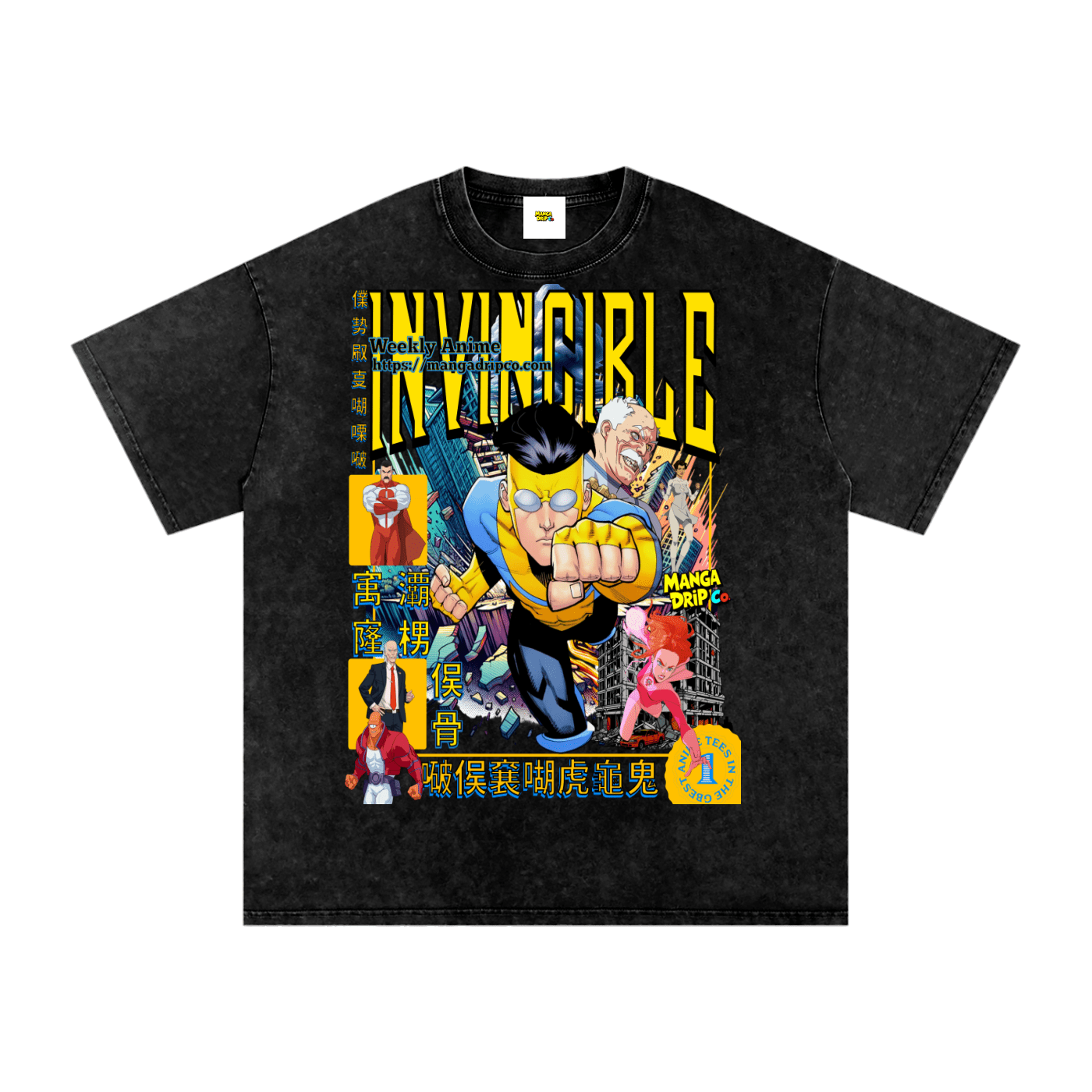 Invincible Hero Graphic Tee - Anime Streetwear | Manga Drip Co - Manga Drip Co.