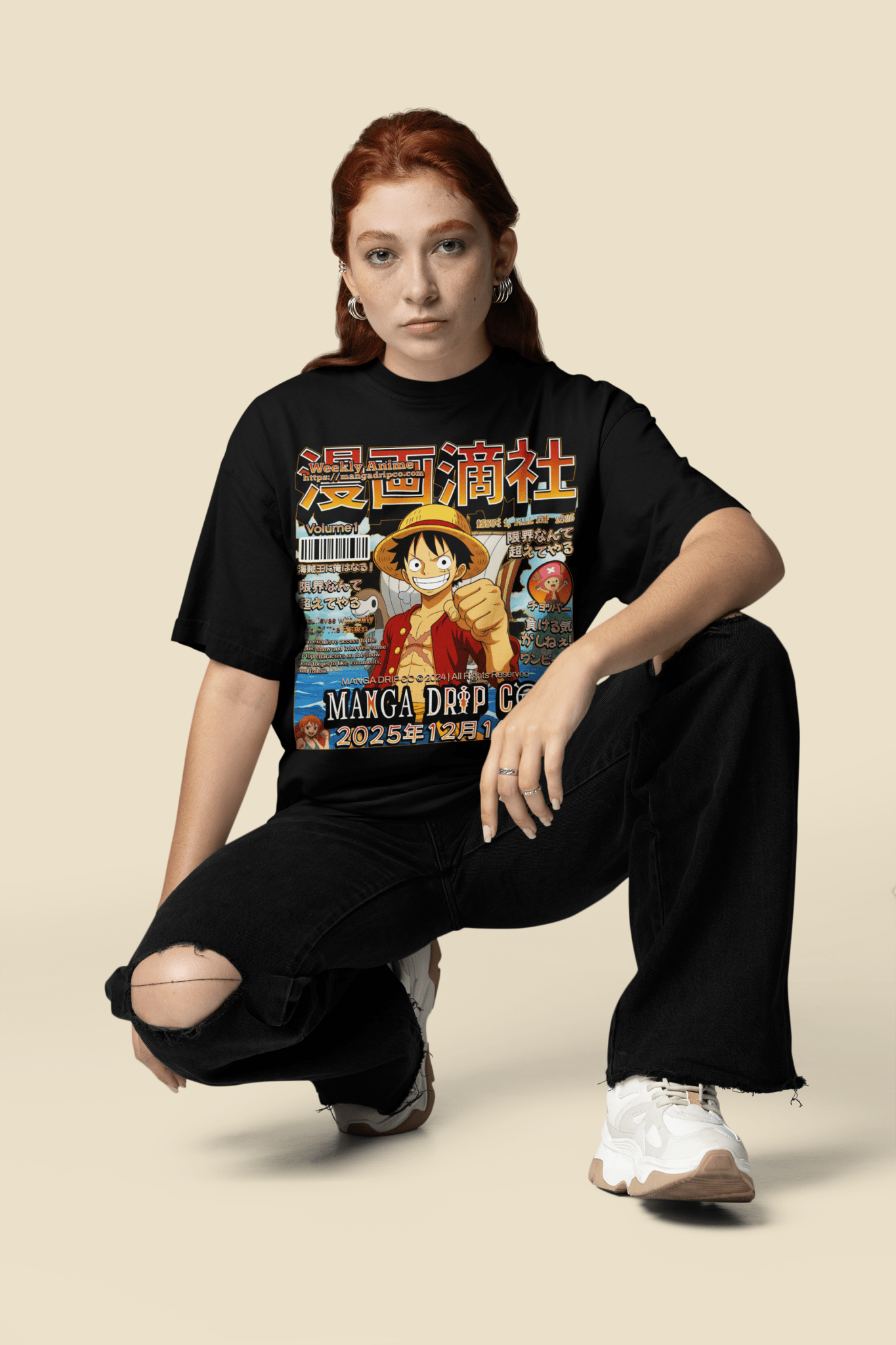 King of the Pirates Graphic Tee - One Piece Anime Streetwear - Manga Drip Co.