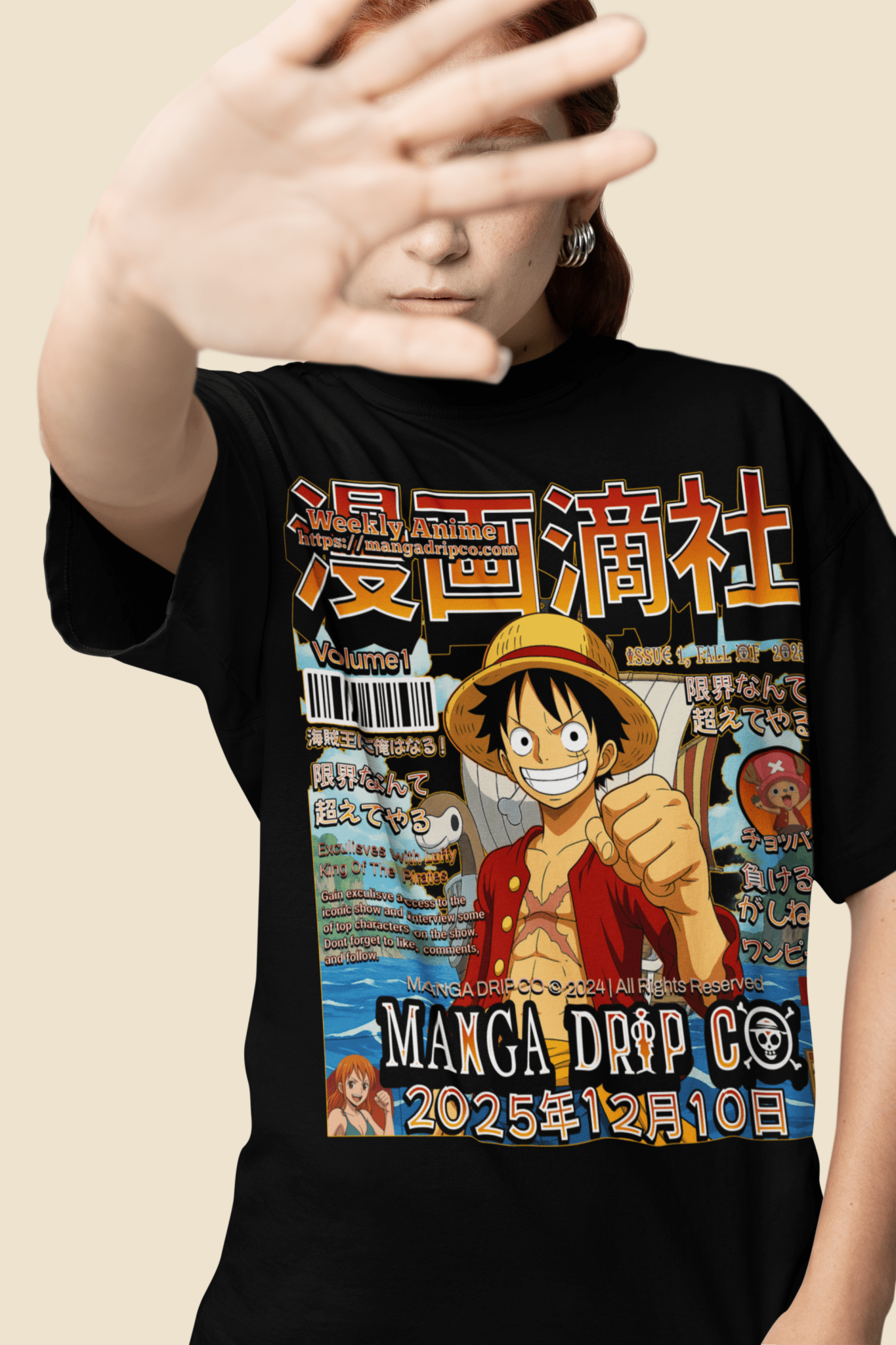 King of the Pirates Graphic Tee - One Piece Anime Streetwear - Manga Drip Co.