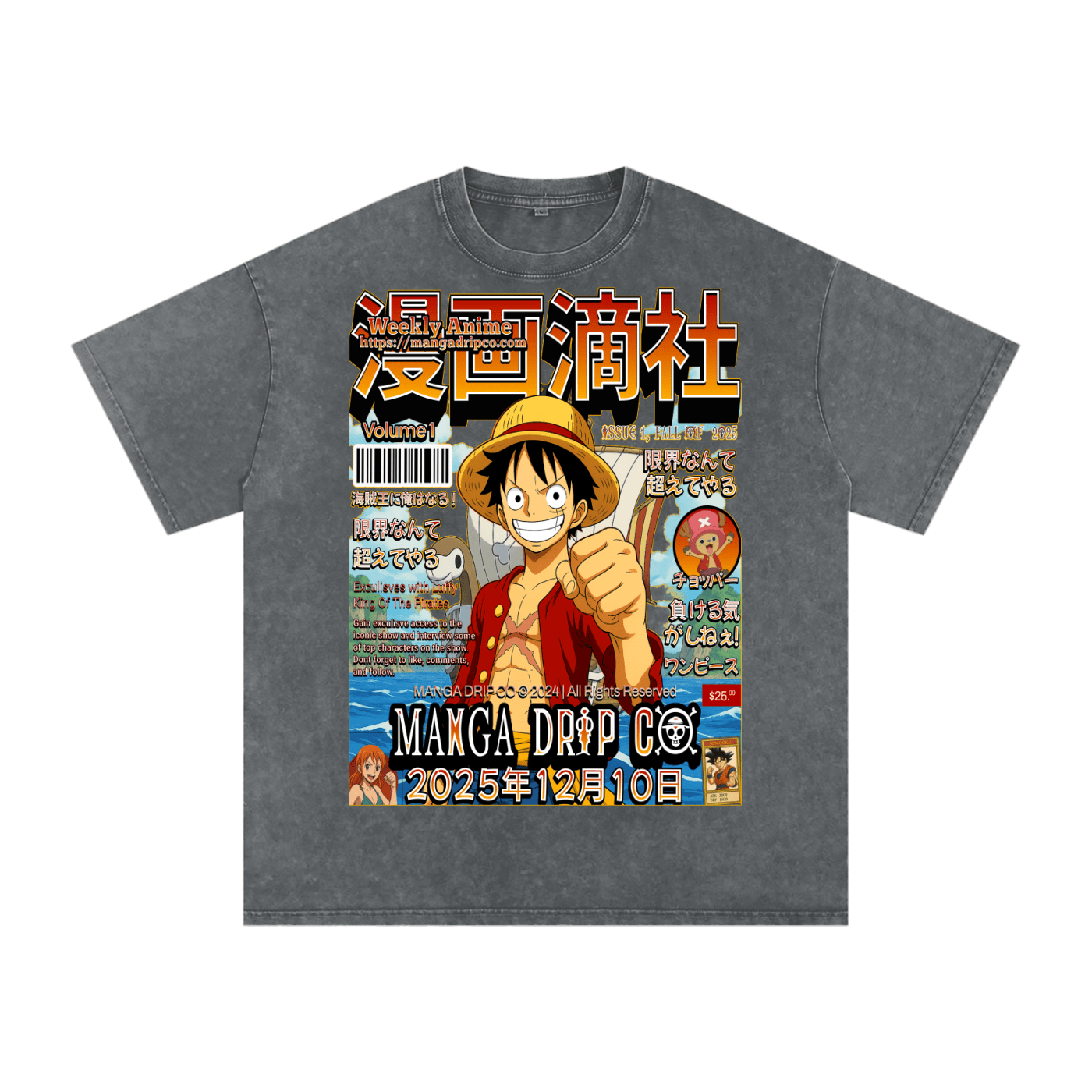 King of the Pirates Graphic Tee - One Piece Anime Streetwear - Manga Drip Co.