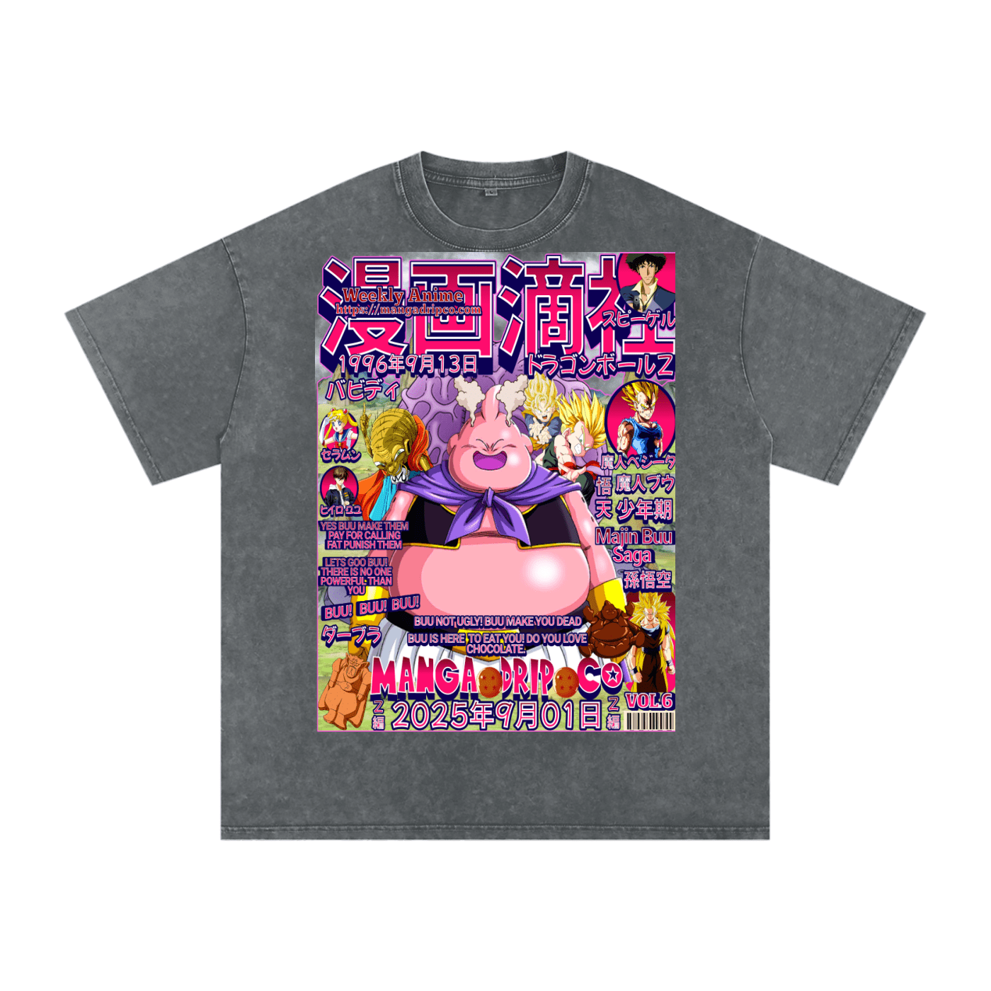 "Majin Buu Transformation Tee - DBZ Evil Arc Streetwear" - Manga Drip Co.