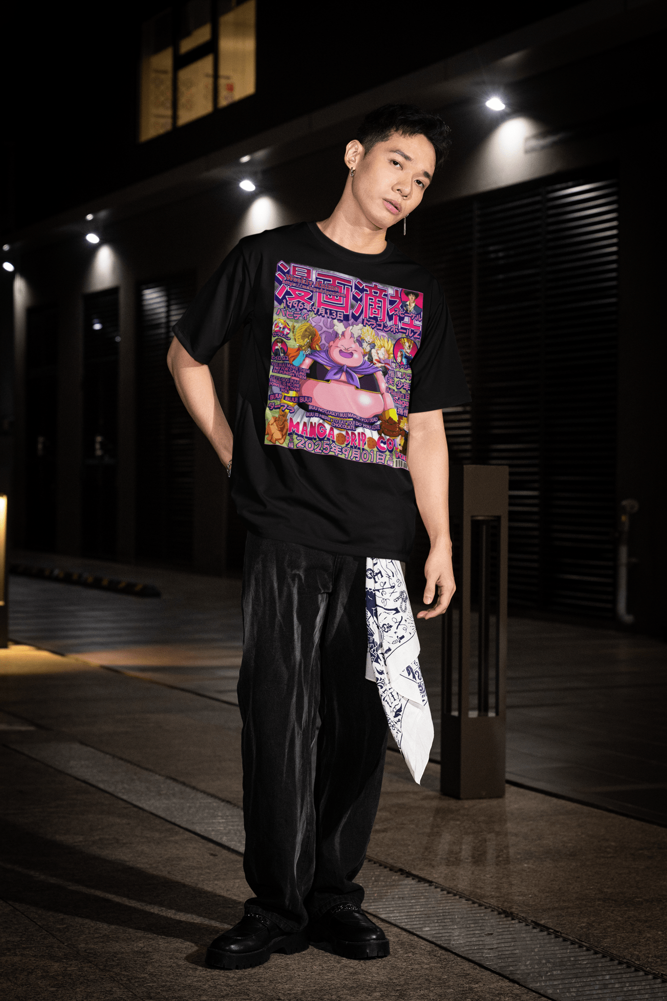 "Majin Buu Transformation Tee - DBZ Evil Arc Streetwear" - Manga Drip Co.