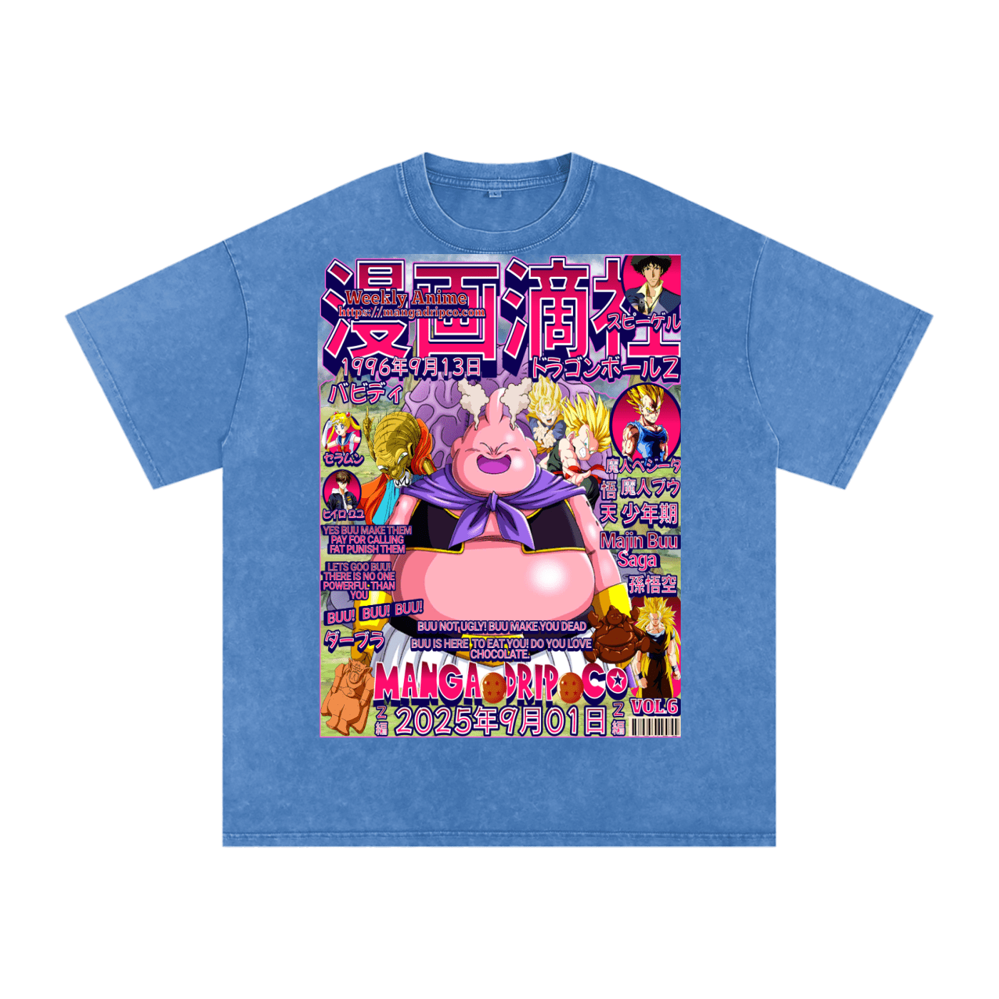 "Majin Buu Transformation Tee - DBZ Evil Arc Streetwear" - Manga Drip Co.