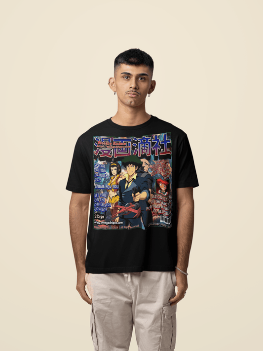 Spike Spiegel Drip Tee - See You Space Cowboy Anime Shirt - Manga Drip Co.
