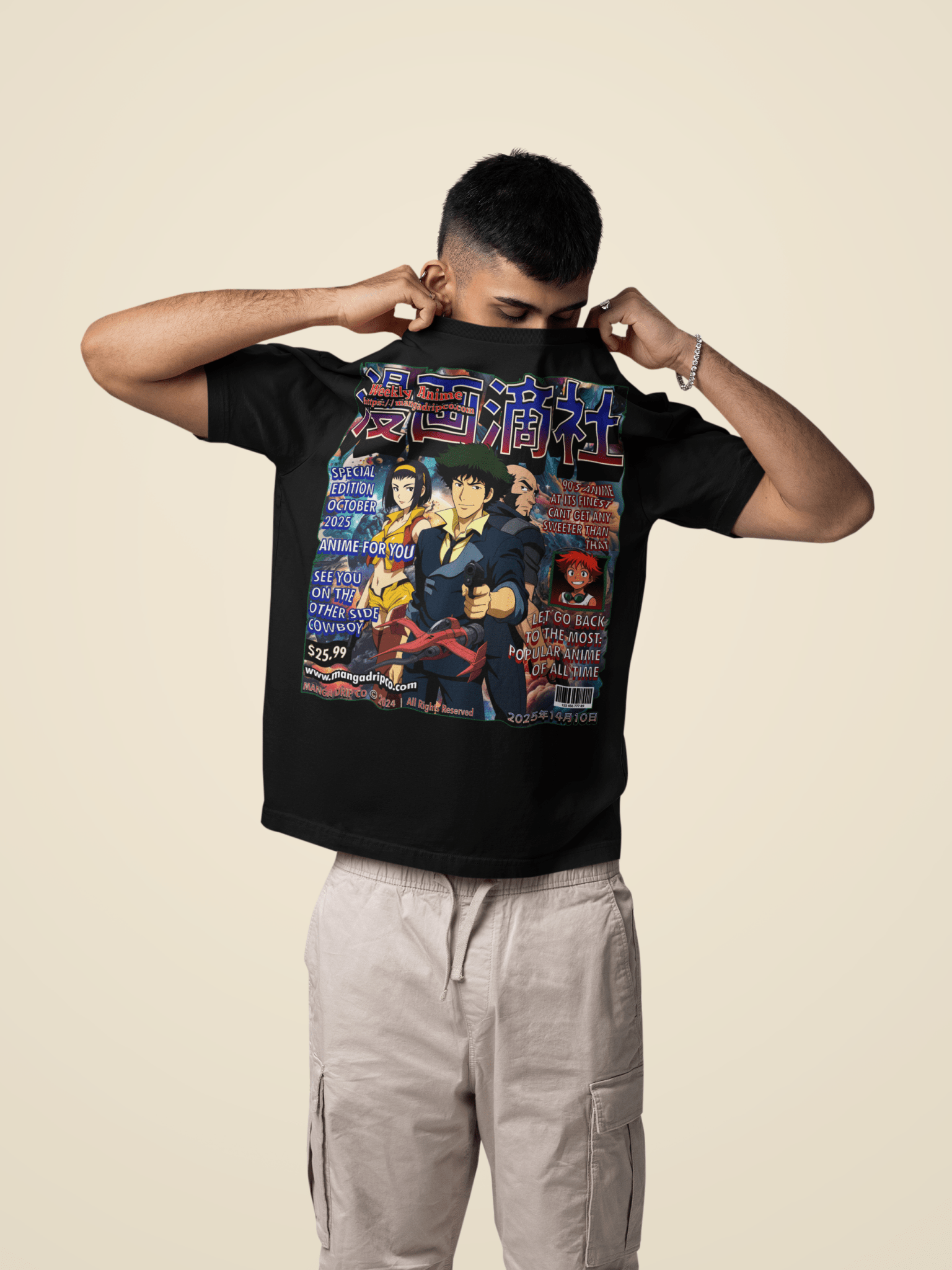 Spike Spiegel Drip Tee - See You Space Cowboy Anime Shirt - Manga Drip Co.