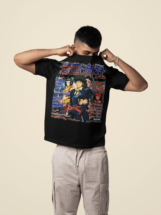 Spike Spiegel Drip Tee - See You Space Cowboy Anime Shirt - Manga Drip Co.